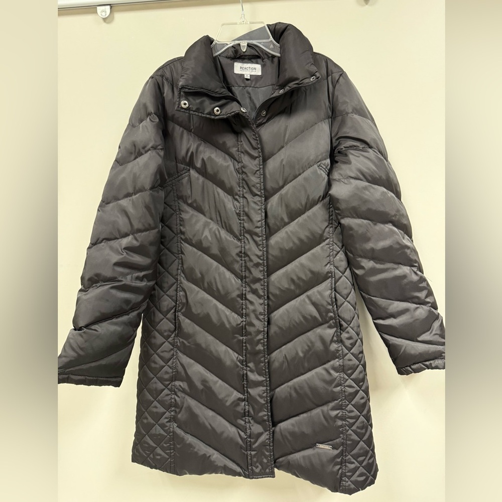 Kenneth Cole Women's Charcoal Puffer Coat